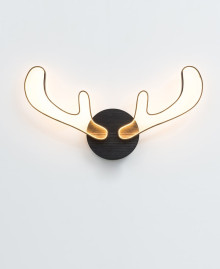 Wooden lamp HORNS