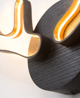 Wooden lamp HORNS