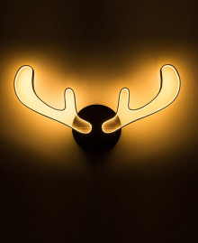 Деревянный светильник HORNS