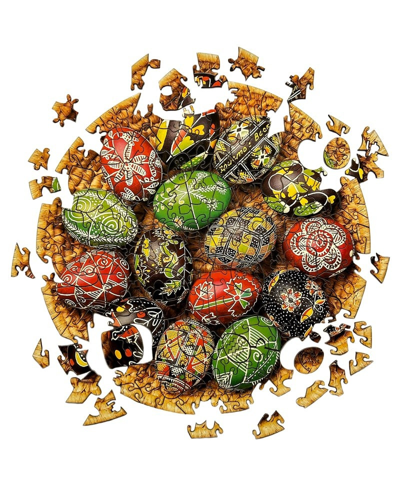 Wooden puzzle "Pysanky"