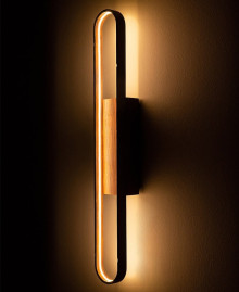 Wooden wall sconce Pulsar