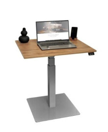 Height adjustable laptop desk Node (Solid Oak worktop)