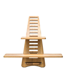 Wooden ergonomic laptop table