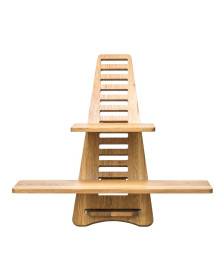 Wooden ergonomic laptop table