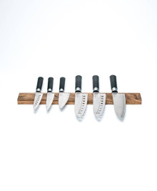 Wall-mounted wooden magnetic holder