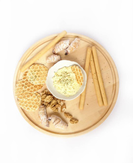 Wooden rotating tray