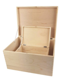 Small wooden storage box