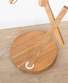 Wooden floor lamp DNA