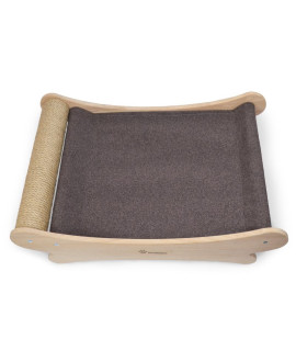 Wooden cat scratching post+bed "Lounger" Wooden cat scratching post+bed "Lounger"