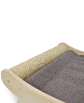 Wooden cat scratching post+bed "Lounger" Wooden cat scratching post+bed "Lounger"