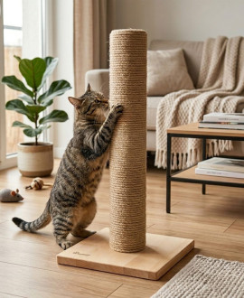 Wooden cat scratching post Wooden cat scratching post