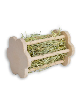 Wooden flower-shaped hay feeder for pets Wooden flower-shaped hay feeder for pets
