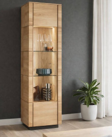 Wooden display cabinet Grain I