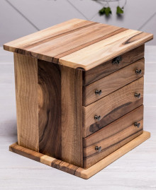 Wooden jewellery box