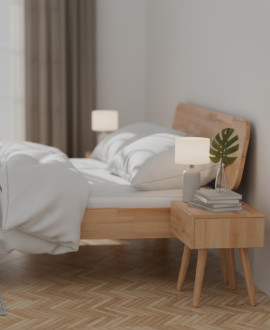 Wooden bedside table Los Angeles Solo