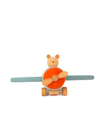 Wooden toy "A mouse with an aeroplane"