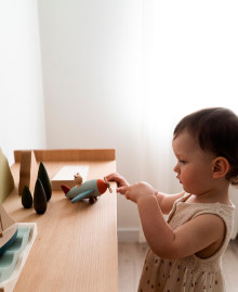 Wooden toy "A mouse with an aeroplane"