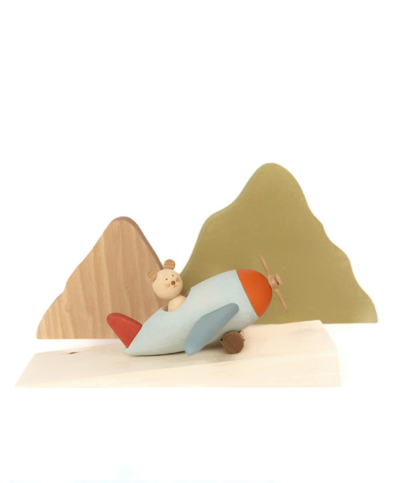 Wooden toy set "Towards the horizon"