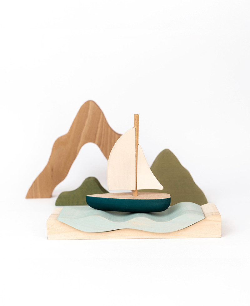 Wooden toy set "Quiet journey"
