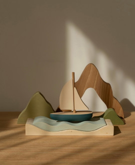 Wooden toy set "Quiet journey"