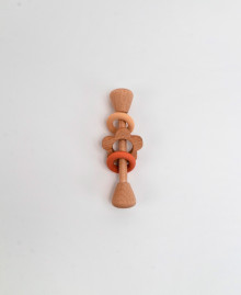 Wooden rattle "Rings and flower"