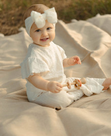 Wooden rattle "Rings and flower"