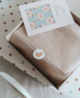 Подарунковий набір середній (брязкальця+прорізувач) Подарунковий набір середній (брязкальця+прорізувач)