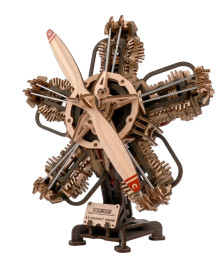 Wooden 3D puzzle "R-5 aircraft engine"