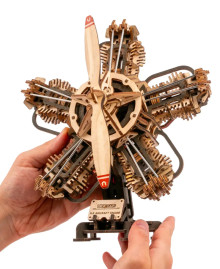 Wooden 3D puzzle "R-5 aircraft engine"