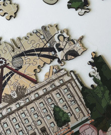 Wooden figure puzzle "Kharkiv"