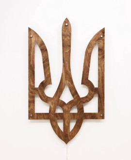 Wooden panel "Coat of Arms of Ukraine" (with backlighting) Wooden panel "Coat of Arms of Ukraine" (with backlighting)