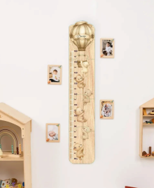 Wooden children's height chart "Little Bears"