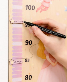 Wooden children's height chart "Princess"