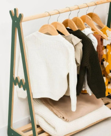 Wooden children’s clothes hanger "Wigwam"