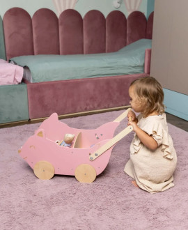 Wooden toy wagon "Fox"
