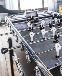 Wooden foosball table "Champion Collector Black"
