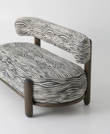 Wooden sofa "Striha"
