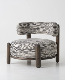 Wooden armchair on legs "Striha Lounge"