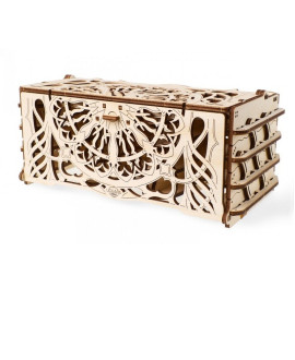 Wooden 3D puzzle "Mechanical Card Holder"