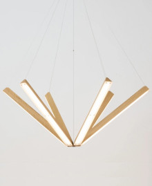 Wooden chandelier STAR TRECK