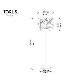 Дерев’яний торшер TORUS