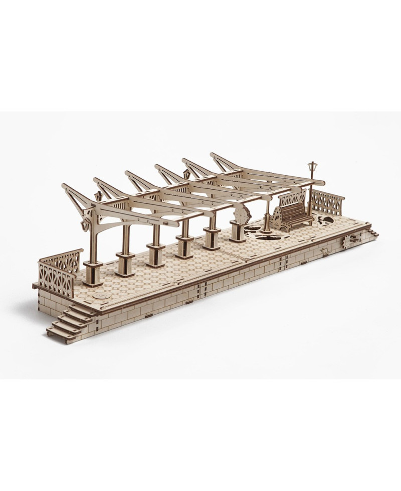Деревянный 3D пазл "Перрон к локомотиву" Деревянный 3D пазл "Перрон к локомотиву"