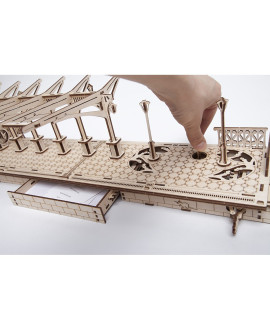 Wooden 3D puzzle "Railway platform" Wooden 3D puzzle "Railway platform"