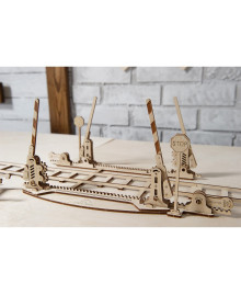 Wooden 3D puzzle "Rails with Crossing"