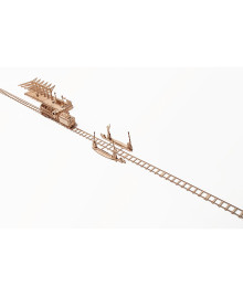 Wooden 3D puzzle "Rails with Crossing"