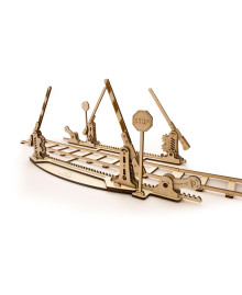 Wooden 3D puzzle "Rails with Crossing"